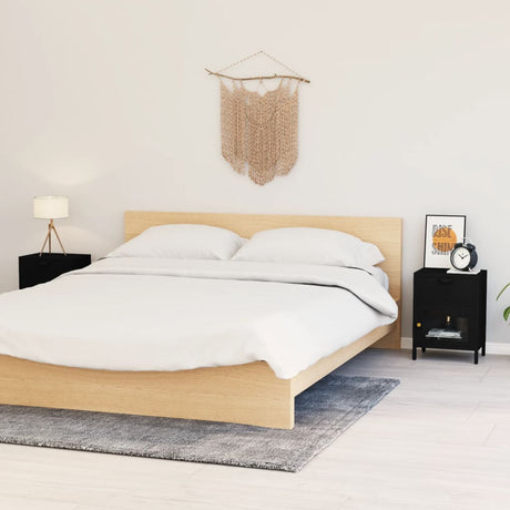 Nightstands 2 Pcs 40X30X54.5 Cm Steel And Glass