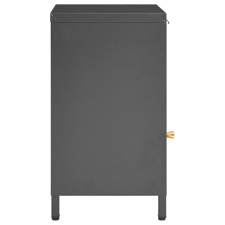 Nightstands 2 Pcs 40X30X54.5 Cm Steel And Glass