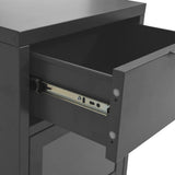 Nightstands 2 Pcs 40X30X54.5 Cm Steel And Glass