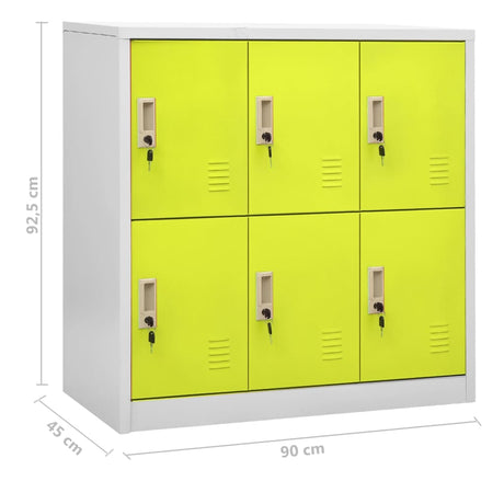 Locker Cabinets 2 Pcs 90X45X92.5 Cm Steel