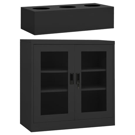 Office Cabinet With Planter Box Steel