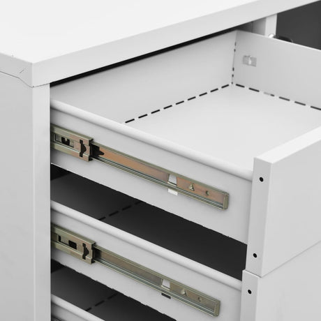 Office Cabinet 90X40X125 Cm Steel