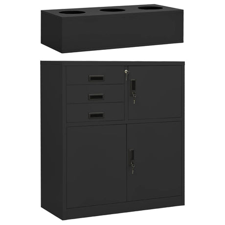 Office Cabinet 90X40X125 Cm Steel