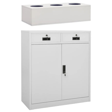 Office Cabinet 90X40X125 Cm Steel
