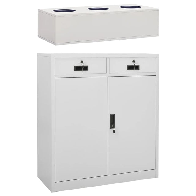Office Cabinet 90X40X125 Cm Steel