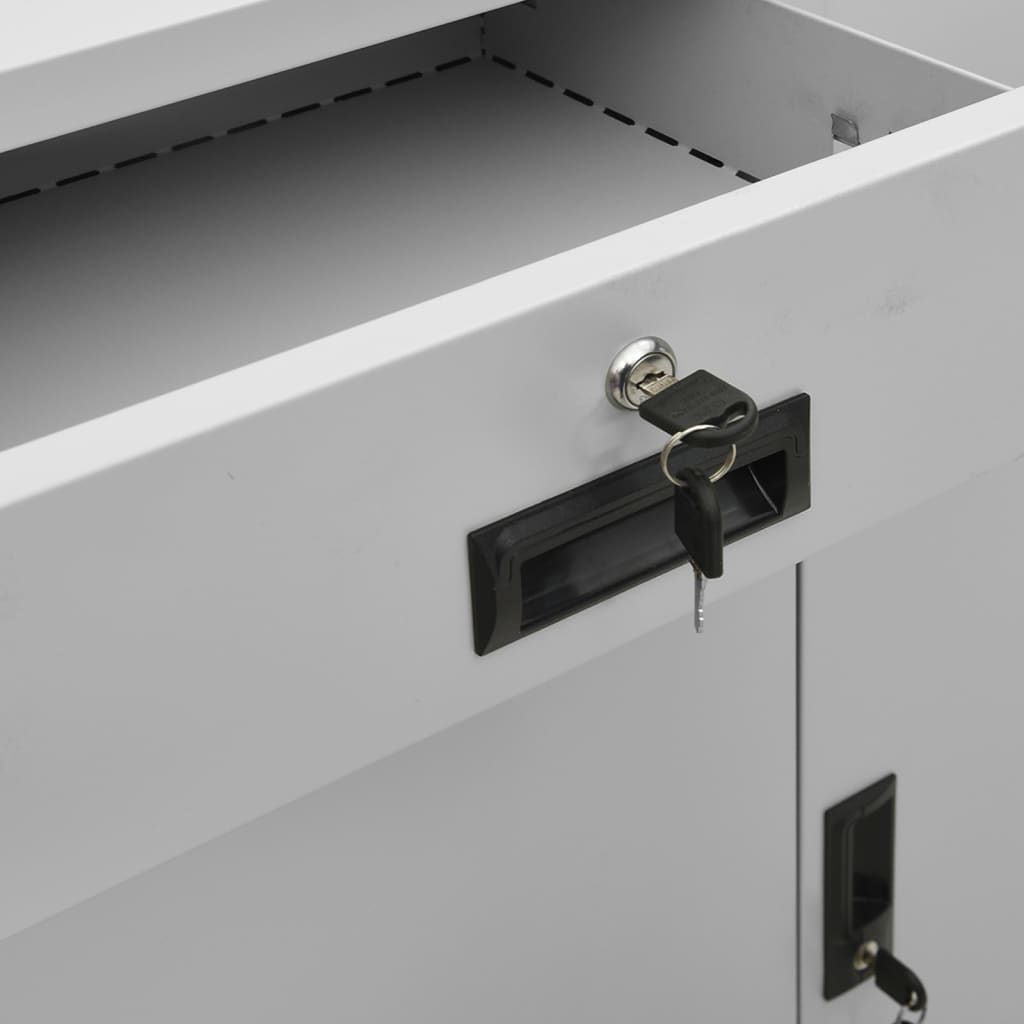 Office Cabinet 90X40X125 Cm Steel