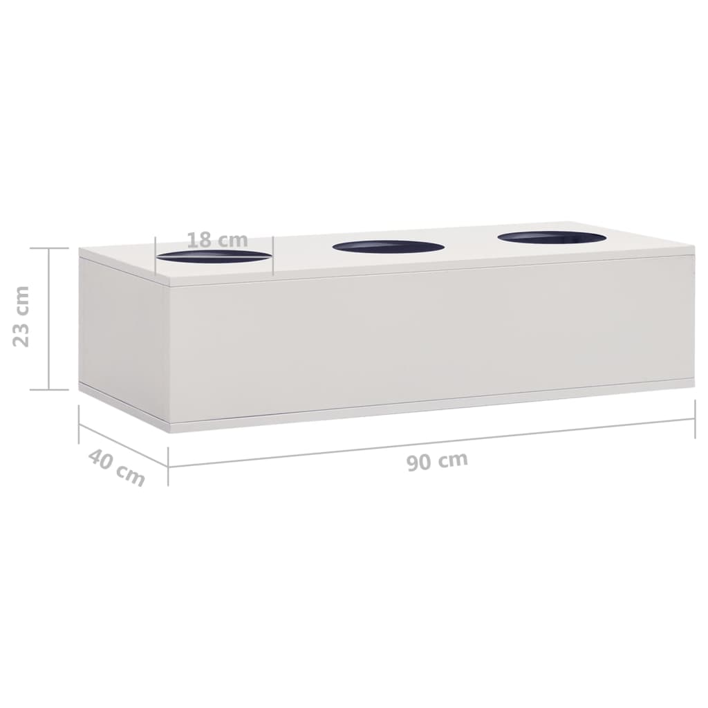 Office Cabinet 90X40X125 Cm Steel