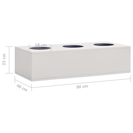 Office Cabinet 90X40X125 Cm Steel