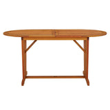Garden Table 160x85x75 cm Solid Wood Eucalyptus
