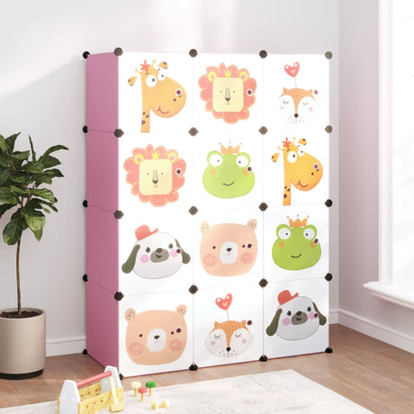 Cube Storage Cabinet For Kids With 6 Cubes Pp