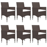 7 Piece Garden Dining Set With Cushions