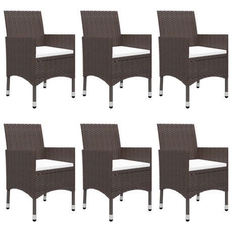 7 Piece Garden Dining Set With Cushions