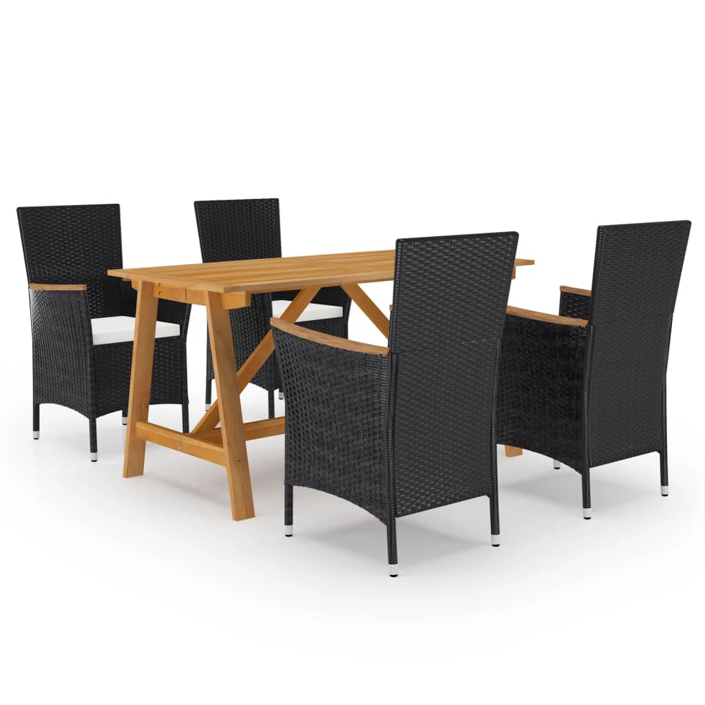3 Piece Garden Dining Set With Cushions