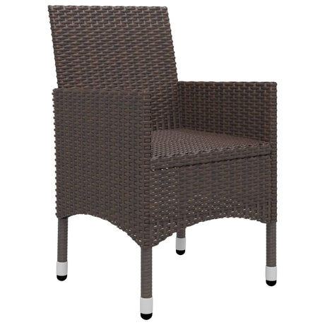 3 Piece Garden Dining Set With Cushions