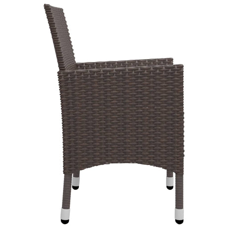 3 Piece Garden Dining Set With Cushions