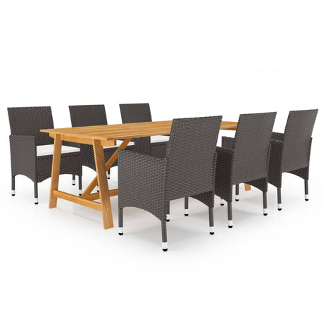 3 Piece Garden Dining Set With Cushions