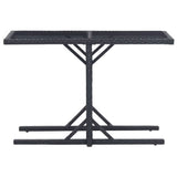 3 Piece Garden Dining Set Poly Rattan And Tempered Glass