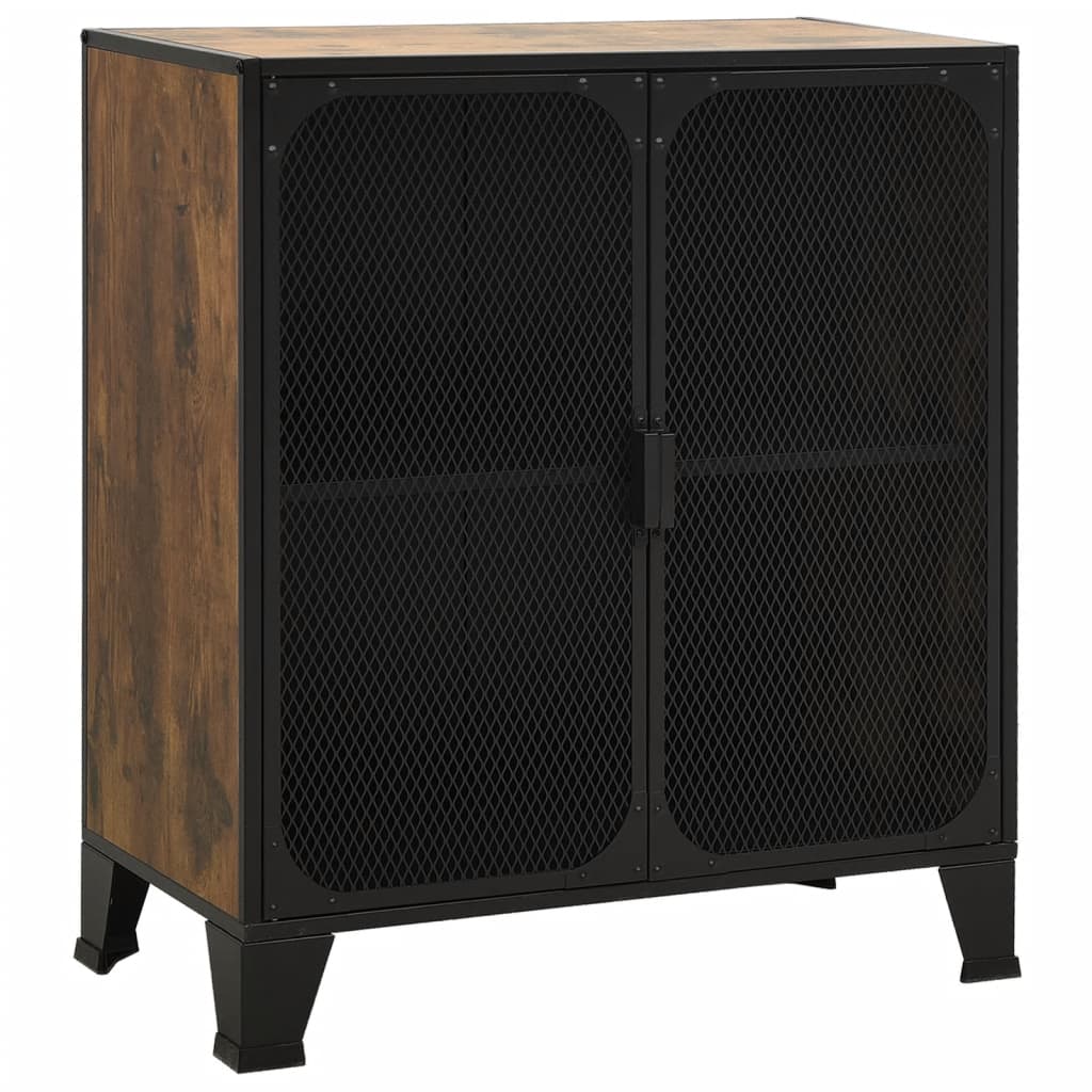 Storage Cabinets 2 Pcs 72X36X82 Cm Metal And Mdf