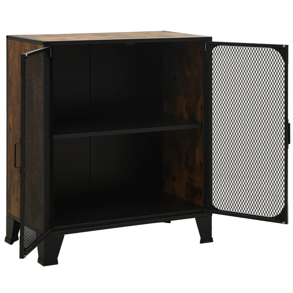 Storage Cabinets 2 Pcs 72X36X82 Cm Metal And Mdf