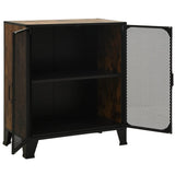 Storage Cabinets 2 Pcs 72X36X82 Cm Metal And Mdf