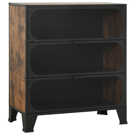Storage Cabinets 2 Pcs 72X36X82 Cm Metal And Mdf