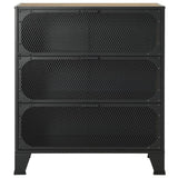 Storage Cabinets 2 Pcs 72X36X82 Cm Metal And Mdf