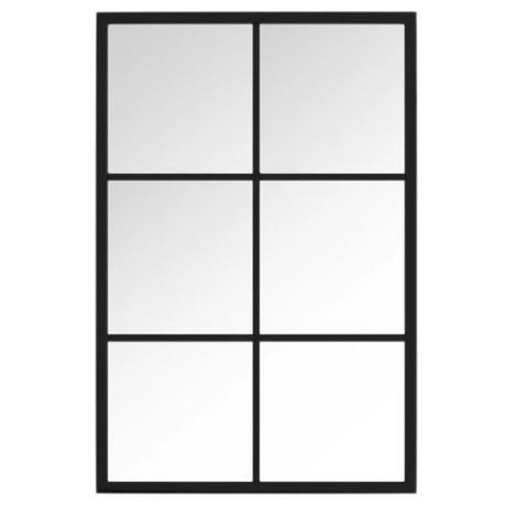 Wall Mirror Black Metal