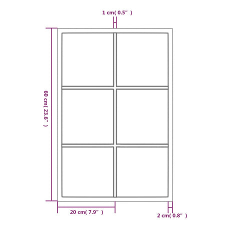 Wall Mirror Black Metal