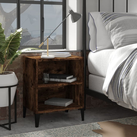 Bed Cabinet With Metal Legs 40X30X50 Cm