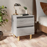 Bed Cabinet With Solid Pinewood Legs 40X35X50 Cm