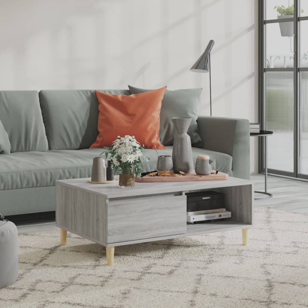Coffee Table 90X60X35 Cm Engineered Wood