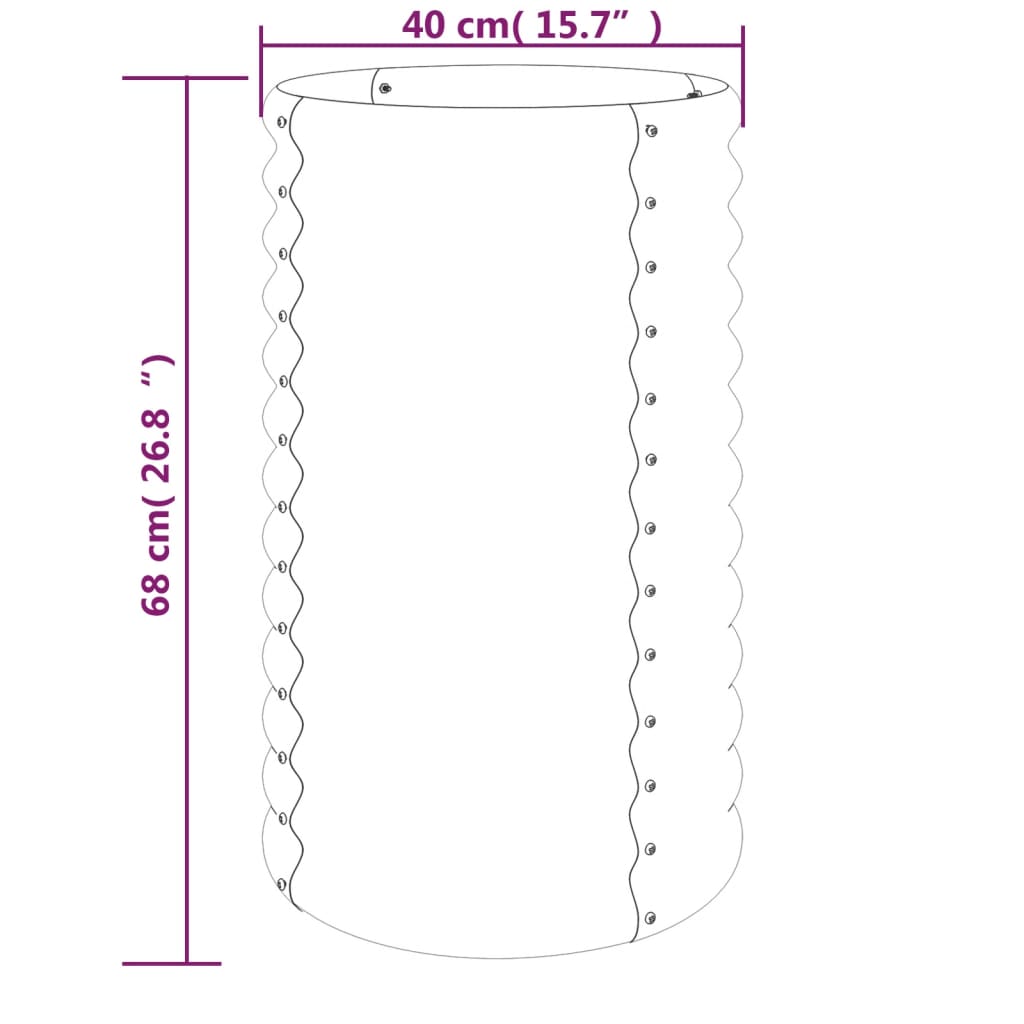 Garden Planter Powder-Coated Steel