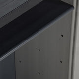 Garden Waste Cabinet Grey And Black 68X40X85 Cm Pp