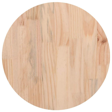 Table Top Ø30X2.5 Cm Solid Wood Pine