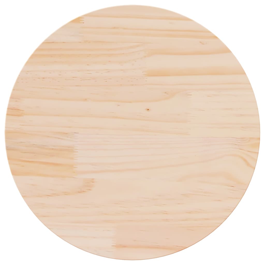 Table Top Ø30X2.5 Cm Solid Wood Pine