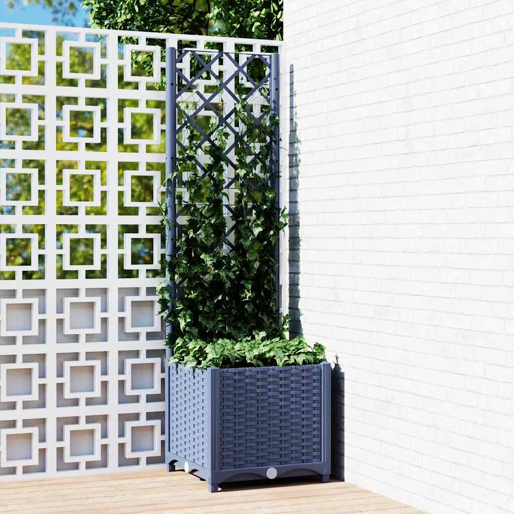 Garden Planter With Trellis Pp