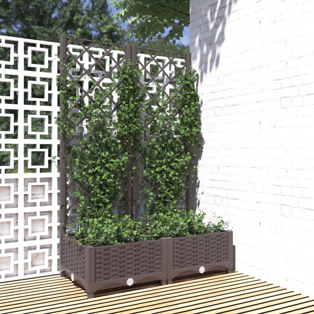 Garden Planter With Trellis Pp