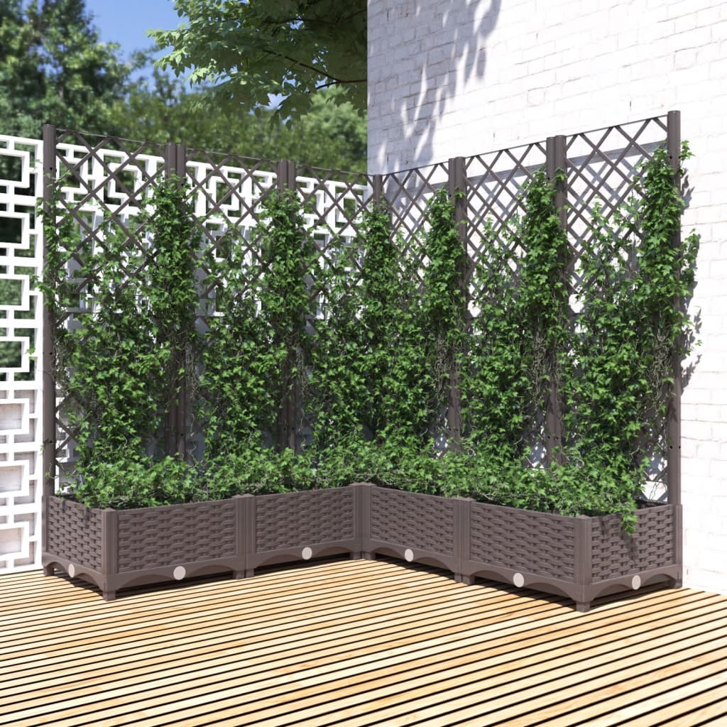 Garden Planter With Trellis Pp