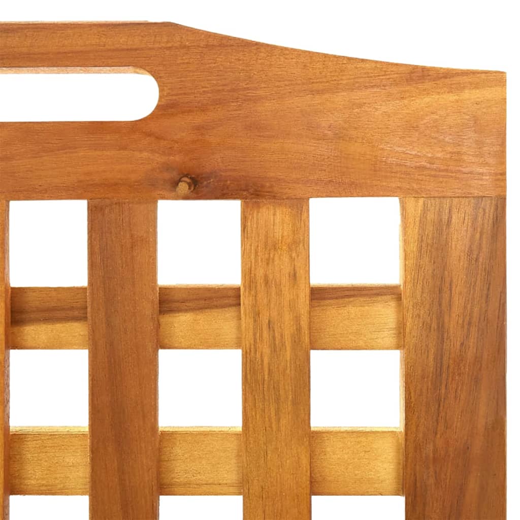 3-Panel Room Divider Solid Wood Acacia