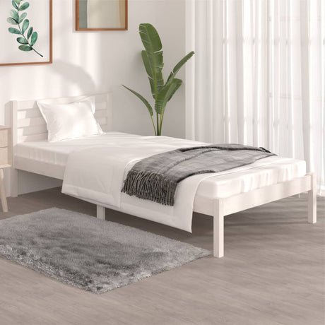 Bed Frame Without Mattress Solid Wood Pine 200X200Cm