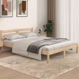 Bed Frame Without Mattress Solid Wood Pine 200X200Cm