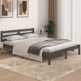 Bed Frame Without Mattress Solid Wood Pine 200X200Cm
