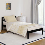Bed Frame Without Mattress Solid Wood Pine 200X200Cm
