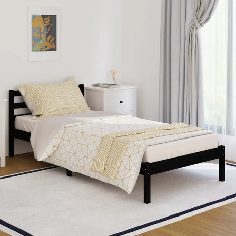 Bed Frame Without Mattress Solid Wood Pine 200X200Cm