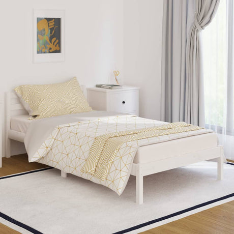 Bed Frame Without Mattress Solid Wood Pine 200X200Cm