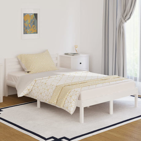 Bed Frame Without Mattress Solid Wood Pine 200X200Cm
