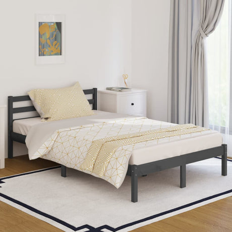 Bed Frame Without Mattress Solid Wood Pine 200X200Cm