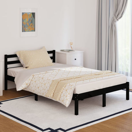 Bed Frame Without Mattress Solid Wood Pine 200X200Cm