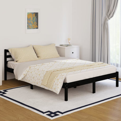 Bed Frame Without Mattress Solid Wood Pine 200X200Cm