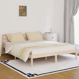 Bed Frame Without Mattress Solid Wood Pine 200X200Cm
